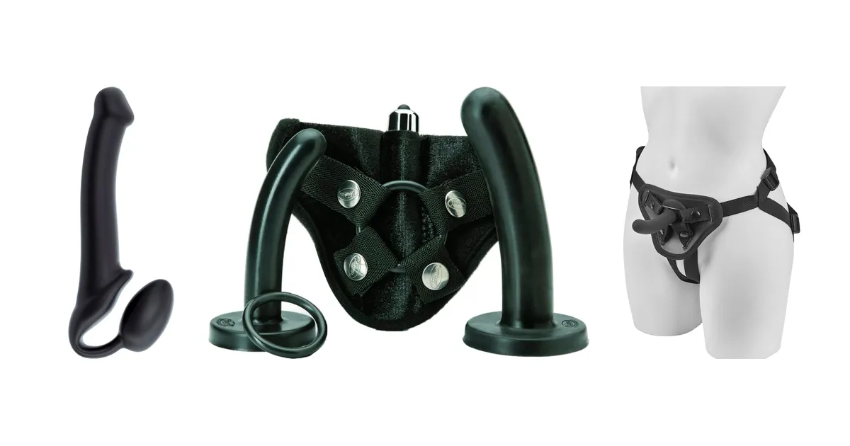 Comparatif godes ceintures: Strap-On-Me Medium, Tantus Bend Over Intermediate et Obaie Harnais avec Gode
