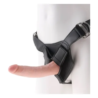 Comparatif gode ceinture : King Cock Harnais avec Gode 18 cm sur fond blanc