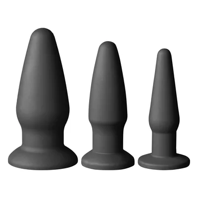 Comparatif plug anal : Sinful kit d'entraînement anal en silicone sur fond blanc