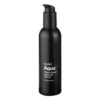 Sinful Aqua lubrifiant à base d'eau 200 ml, meilleur choix Lubrifiant